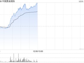 中国黄金国际早盘持续上涨逾8% 开源证券首予“买入”评级